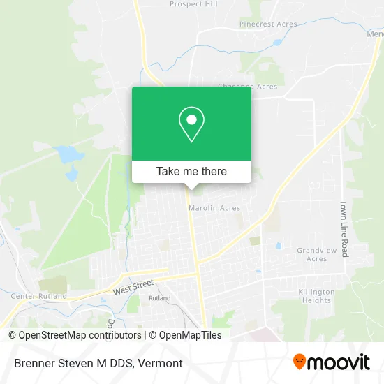 Brenner Steven M DDS map