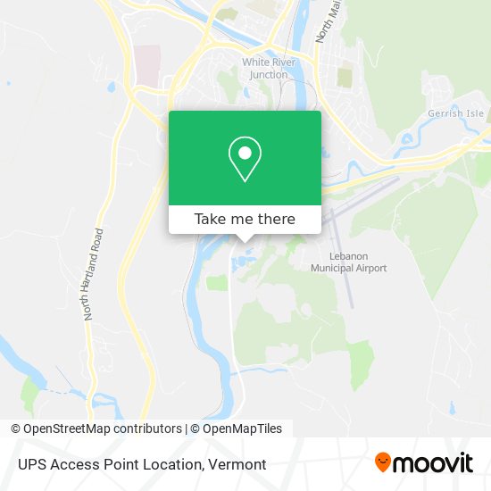 UPS Access Point Location map