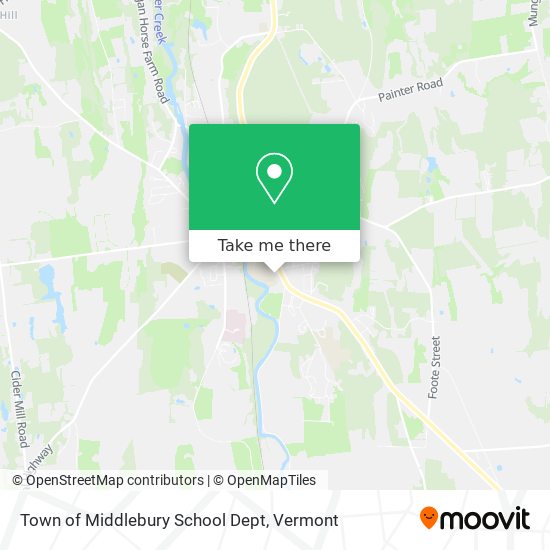 Mapa de Town of Middlebury School Dept