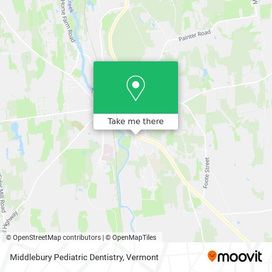 Middlebury Pediatric Dentistry map