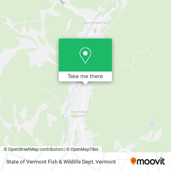 Mapa de State of Vermont Fish & Wildlife Dept