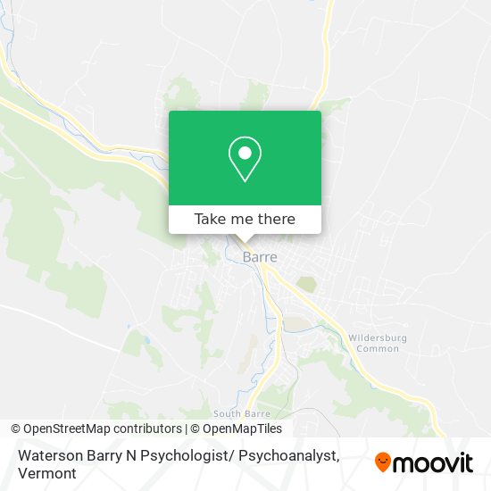 Waterson Barry N Psychologist/ Psychoanalyst map