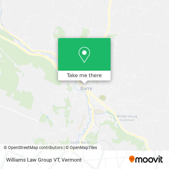 Williams Law Group VT map