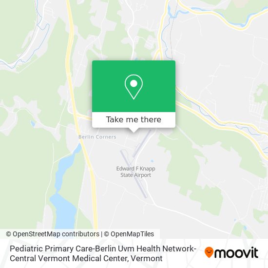 Mapa de Pediatric Primary Care-Berlin Uvm Health Network-Central Vermont Medical Center