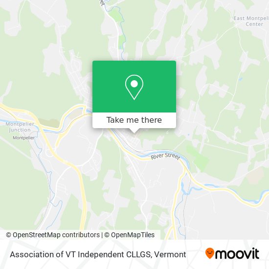 Association of VT Independent CLLGS map