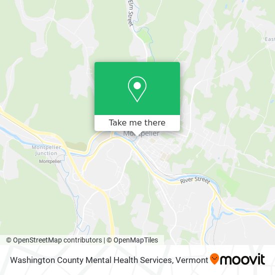 Mapa de Washington County Mental Health Services