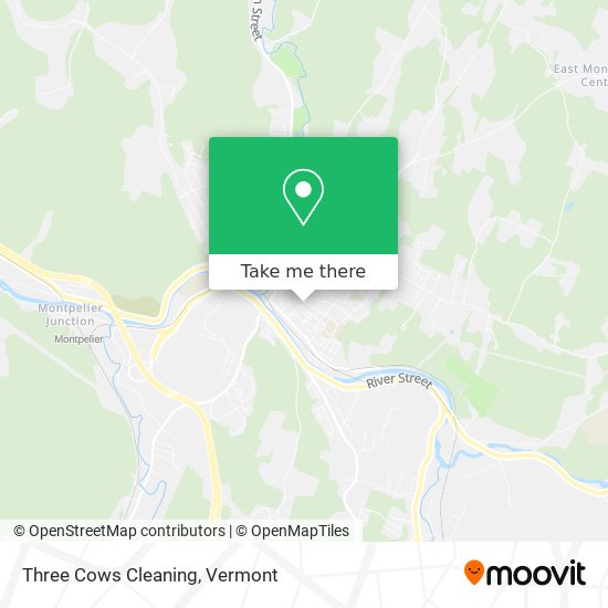 Three Cows Cleaning map