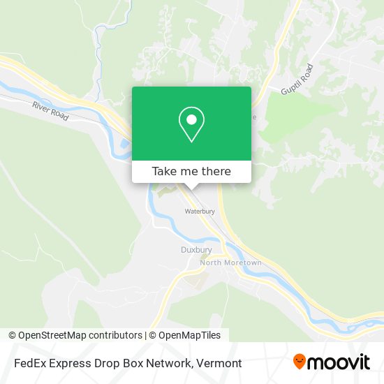 Mapa de FedEx Express Drop Box Network