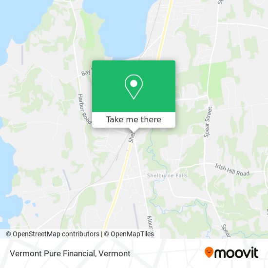Mapa de Vermont Pure Financial
