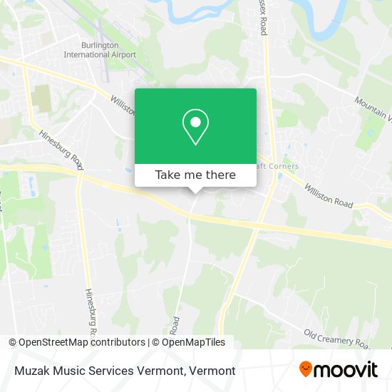 Muzak Music Services Vermont map