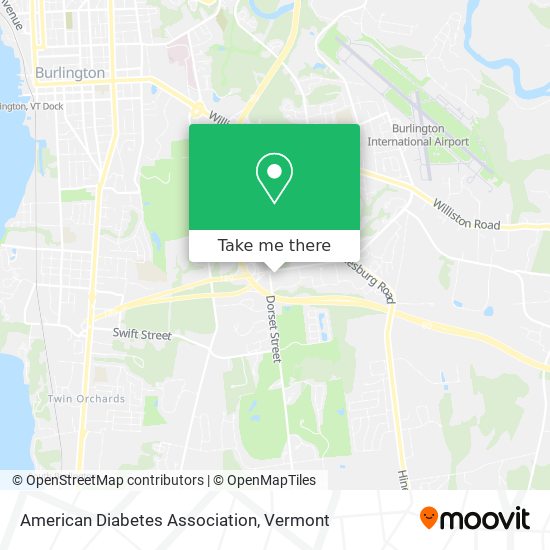 American Diabetes Association map