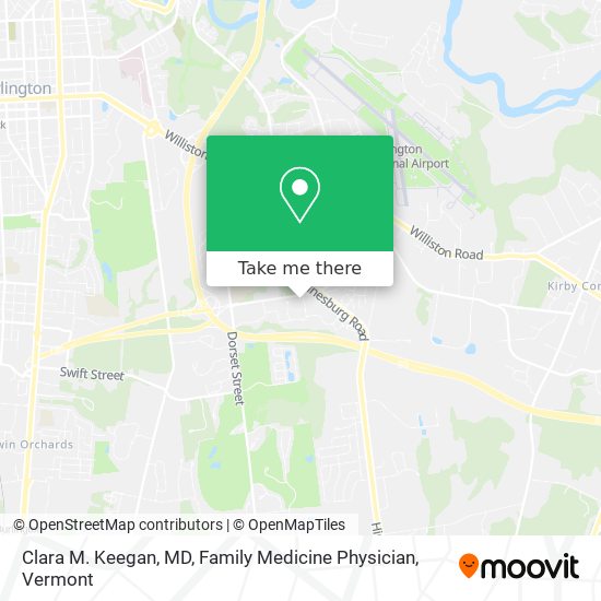 Clara M. Keegan, MD, Family Medicine Physician map