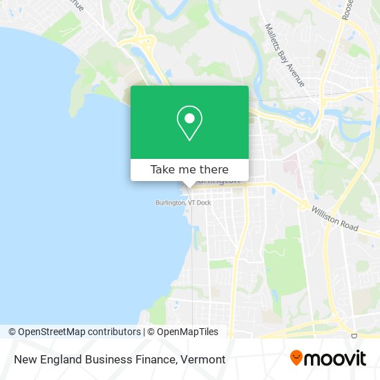 New England Business Finance map