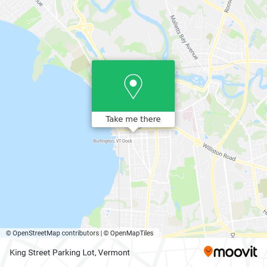 King Street Parking Lot map