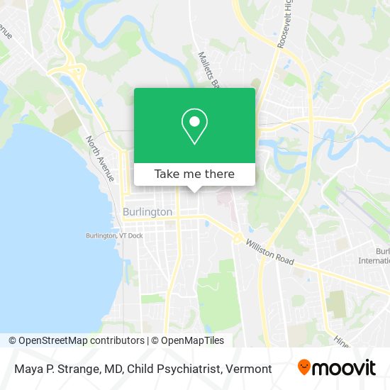 Mapa de Maya P. Strange, MD, Child Psychiatrist