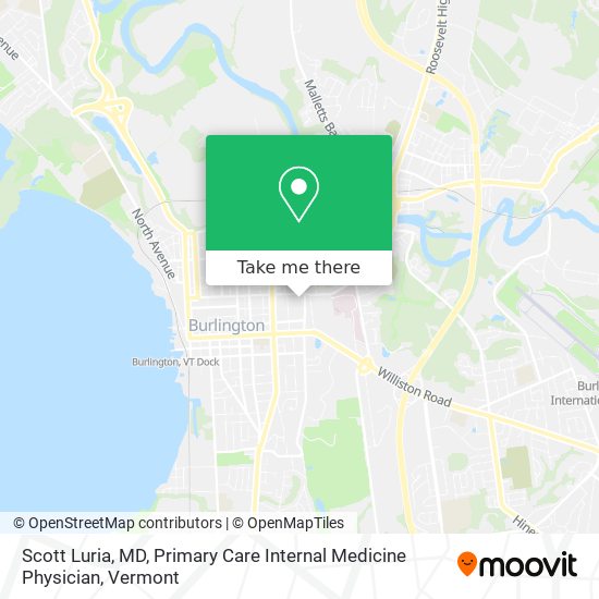 Mapa de Scott Luria, MD, Primary Care Internal Medicine Physician