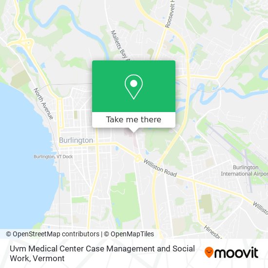 Uvm Medical Center Case Management and Social Work map