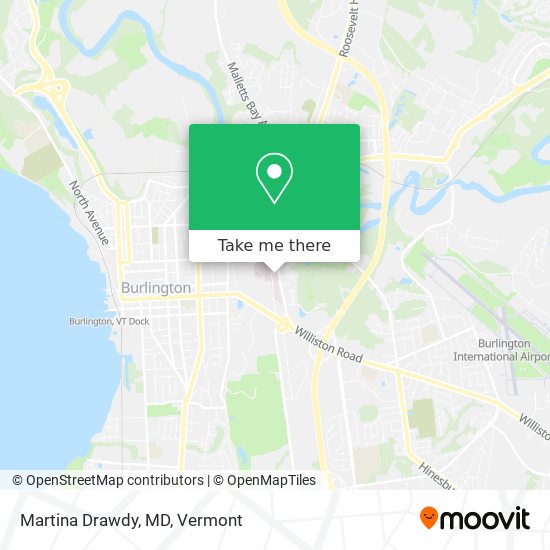 Martina Drawdy, MD map