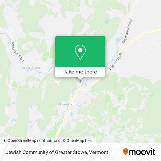 Jewish Community of Greater Stowe map