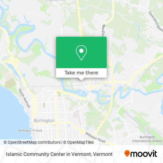 Mapa de Islamic Community Center in Vermont