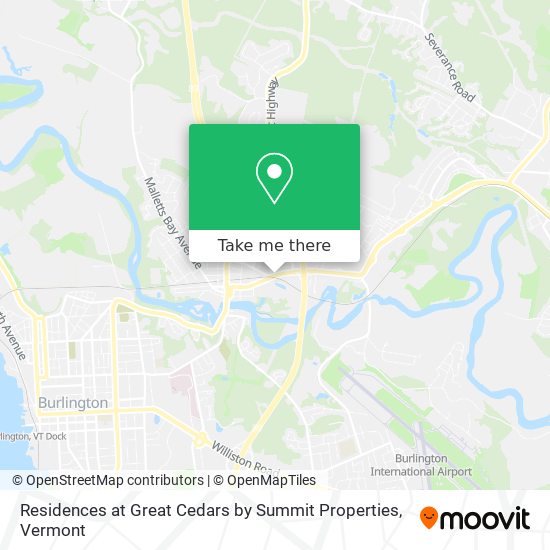 Residences at Great Cedars by Summit Properties map