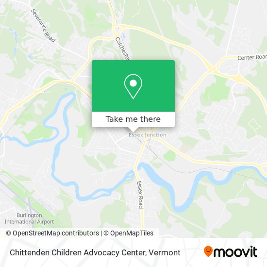 Chittenden Children Advocacy Center map