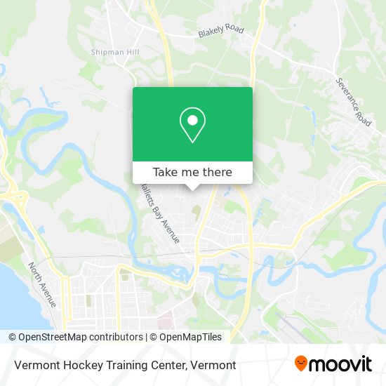 Vermont Hockey Training Center map