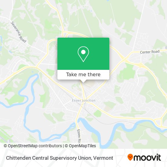 Mapa de Chittenden Central Supervisory Union