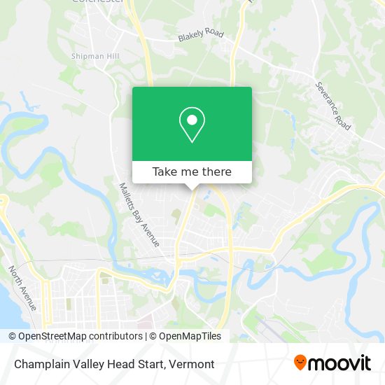 Mapa de Champlain Valley Head Start