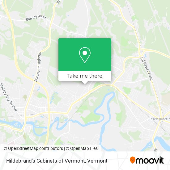 Mapa de Hildebrand's Cabinets of Vermont