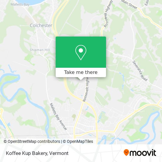 Mapa de Koffee Kup Bakery