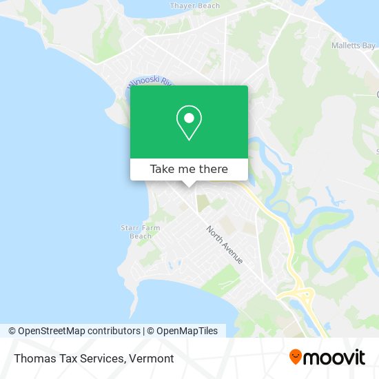 Thomas Tax Services map