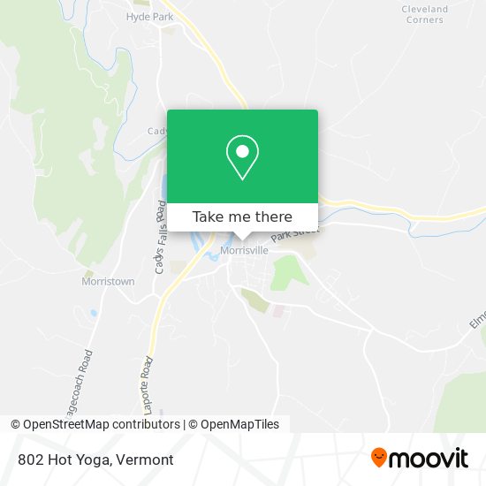 802 Hot Yoga map