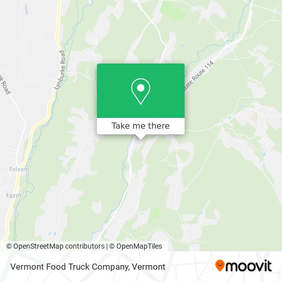 Mapa de Vermont Food Truck Company