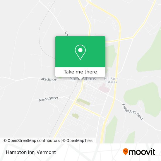 Hampton Inn map