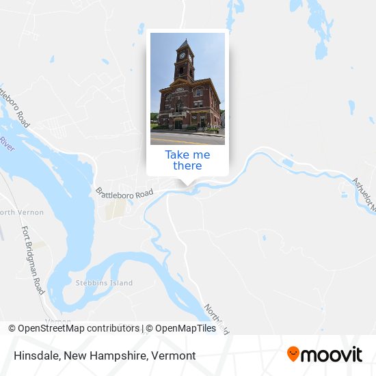 Mapa de Hinsdale, New Hampshire