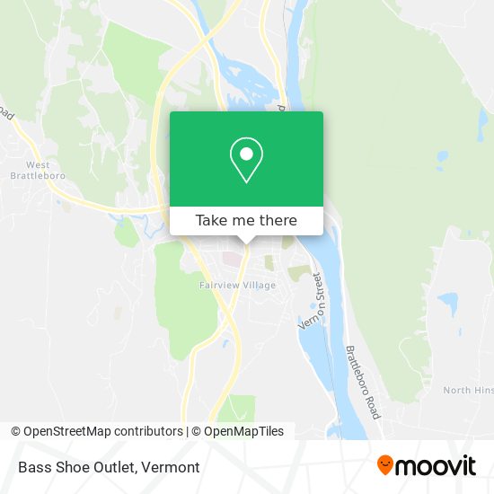 Bass Shoe Outlet map