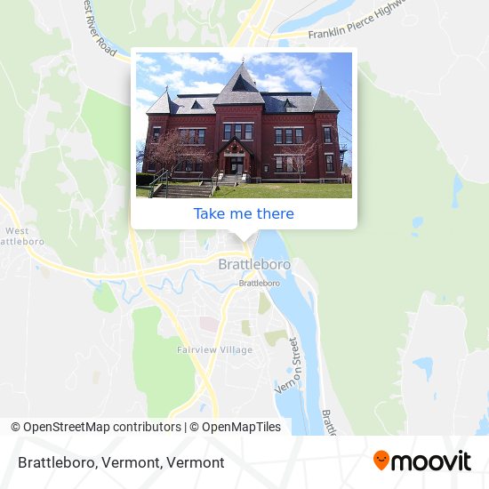 Mapa de Brattleboro, Vermont