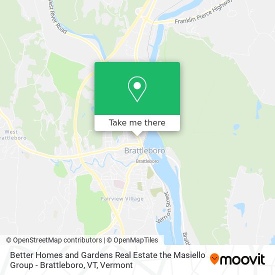 Mapa de Better Homes and Gardens Real Estate the Masiello Group - Brattleboro, VT