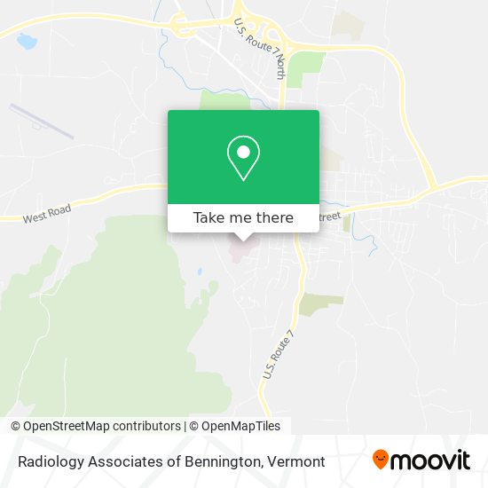 Mapa de Radiology Associates of Bennington