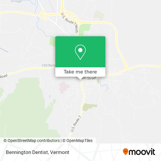 Bennington Dentist map