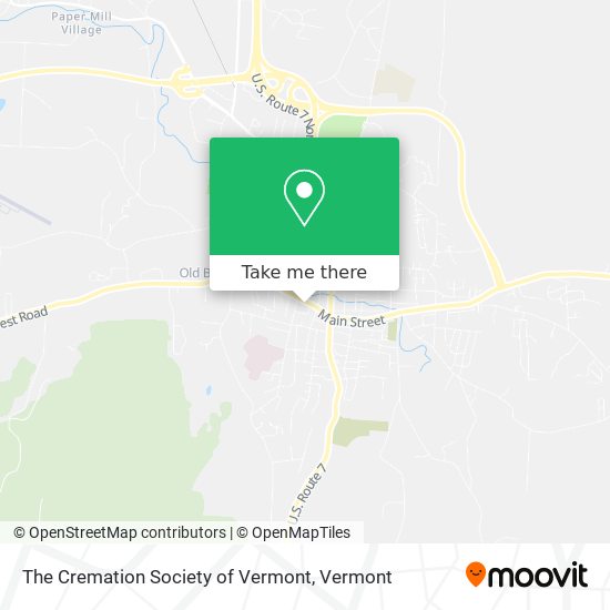 Mapa de The Cremation Society of Vermont