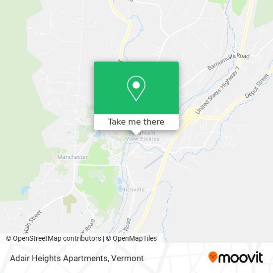 Adair Heights Apartments map