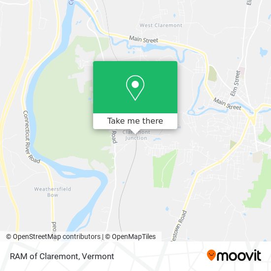 RAM of Claremont map