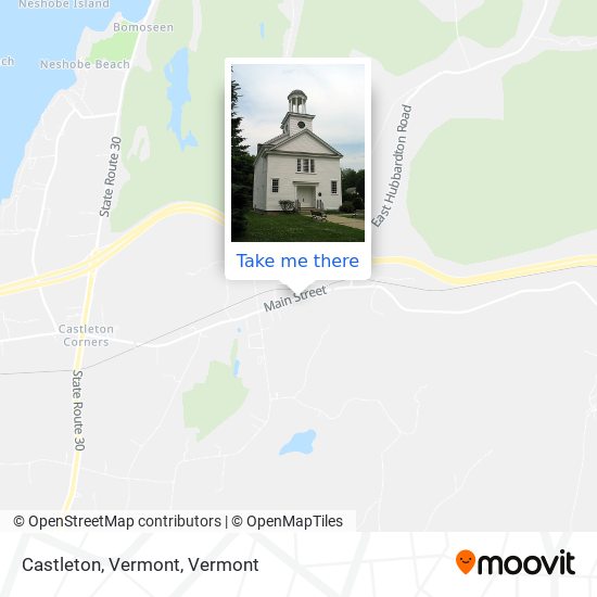 Castleton, Vermont map