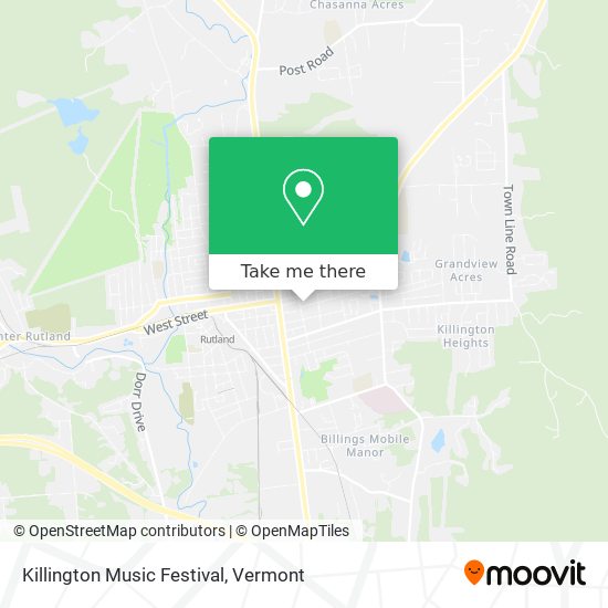 Killington Music Festival map