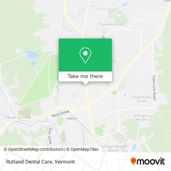 Mapa de Rutland Dental Care