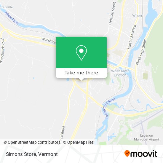 Mapa de Simons Store