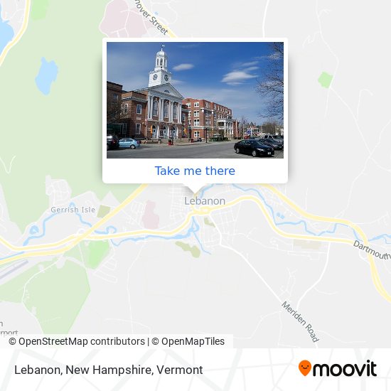 Mapa de Lebanon, New Hampshire