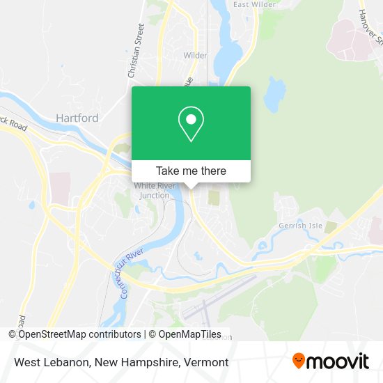 West Lebanon, New Hampshire map